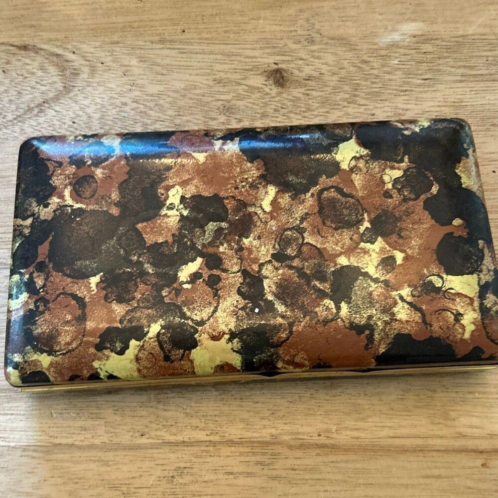 Vintage Black velvet jewelry box ring case.